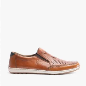 08868-24 Mens Slip On Shoes Tan