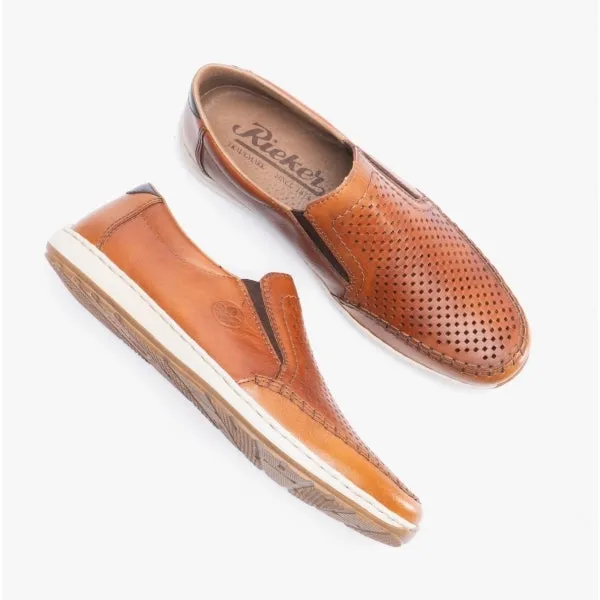 08868-24 Mens Slip On Shoes Tan