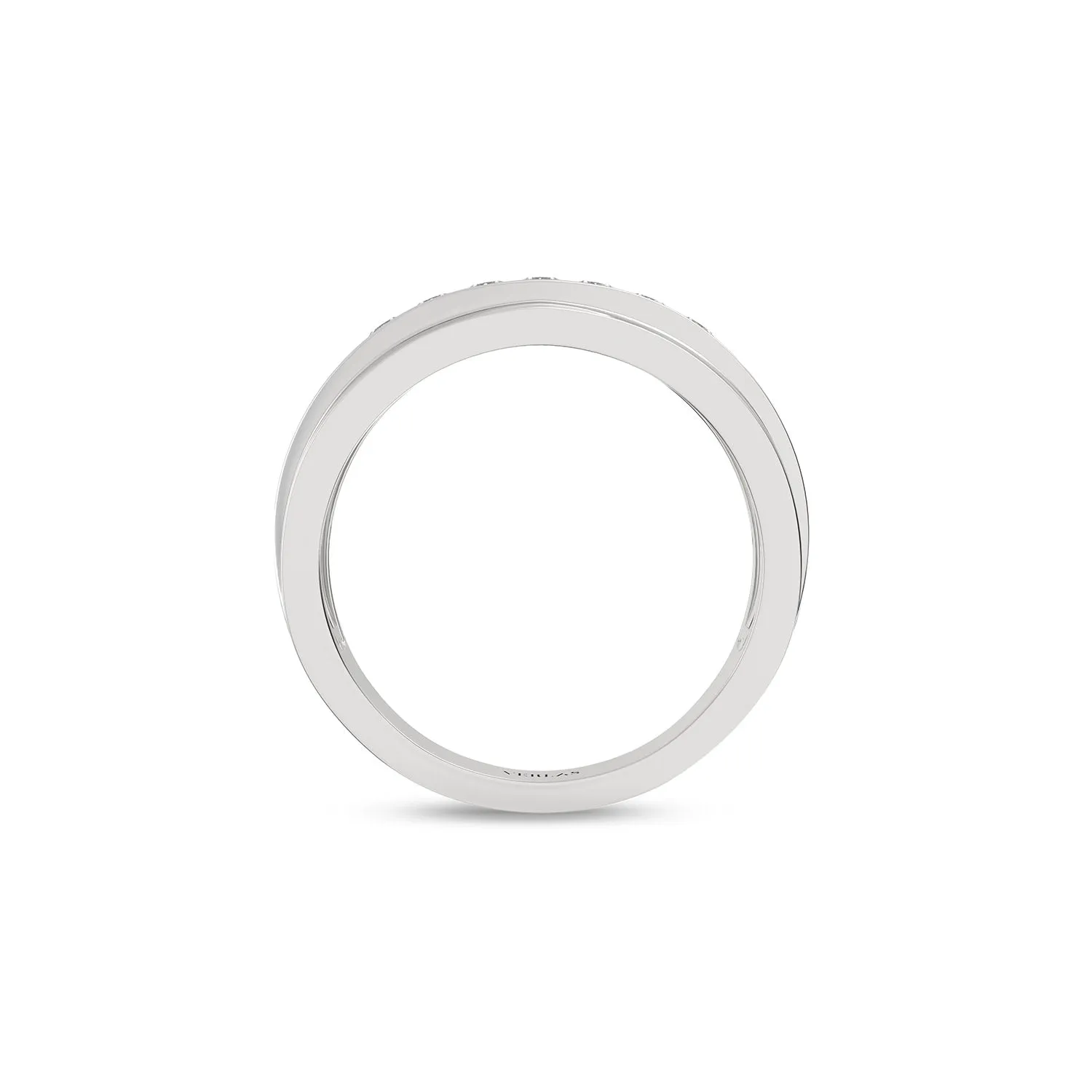 1-Trail Nick-Set Round Diamonds 7.40mm Band