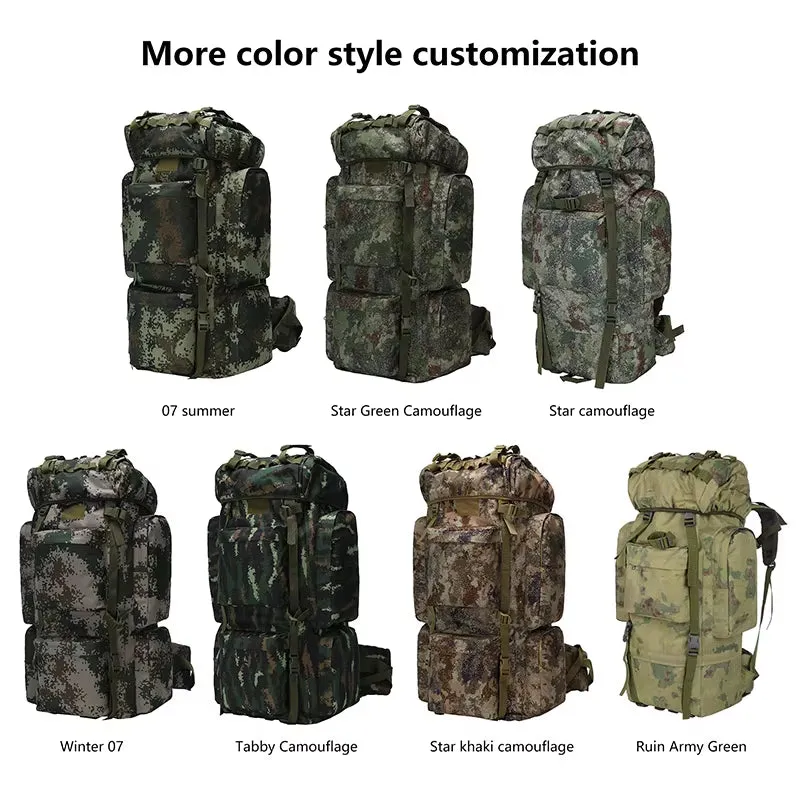 65L Tactical Backpacks Customized Logo Oem/Odm High Strength Tactical Backpack