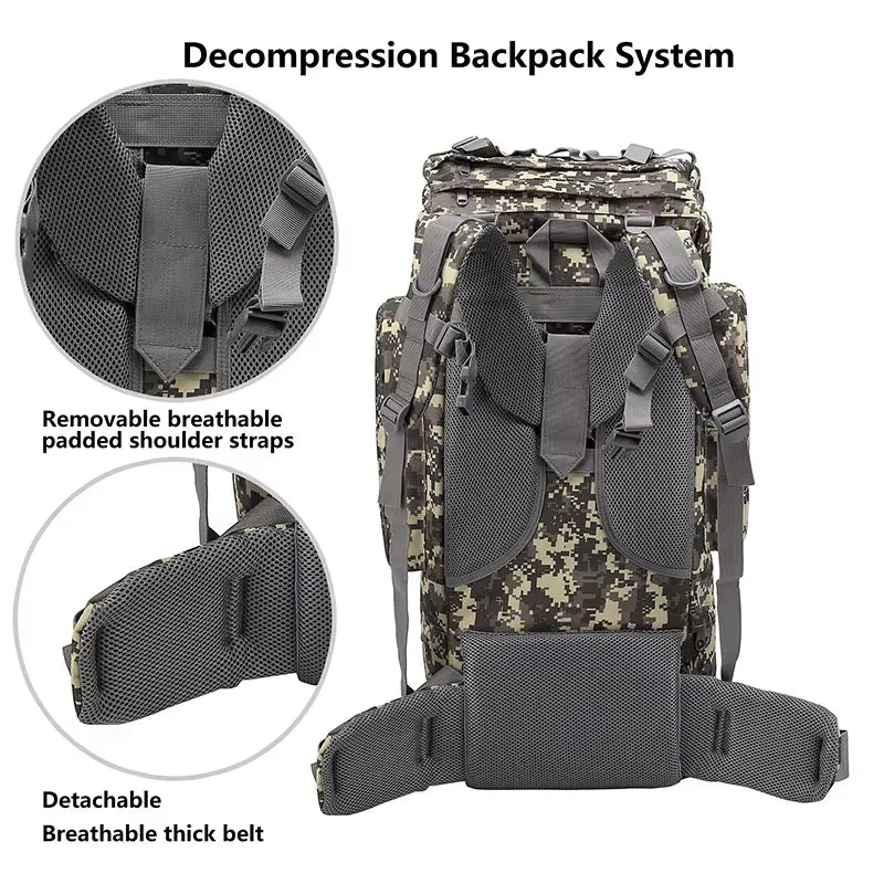65L Tactical Backpacks Customized Logo Oem/Odm High Strength Tactical Backpack