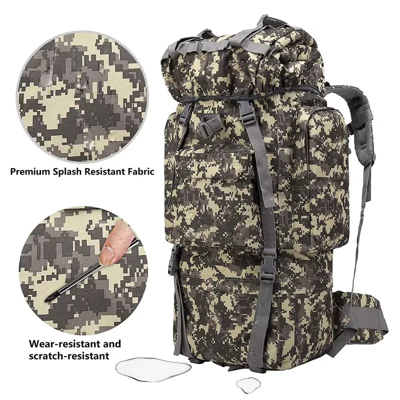 65L Tactical Backpacks Customized Logo Oem/Odm High Strength Tactical Backpack