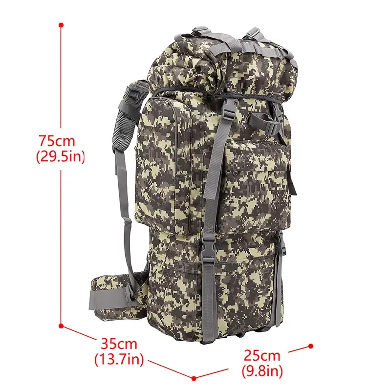 65L Tactical Backpacks Customized Logo Oem/Odm High Strength Tactical Backpack