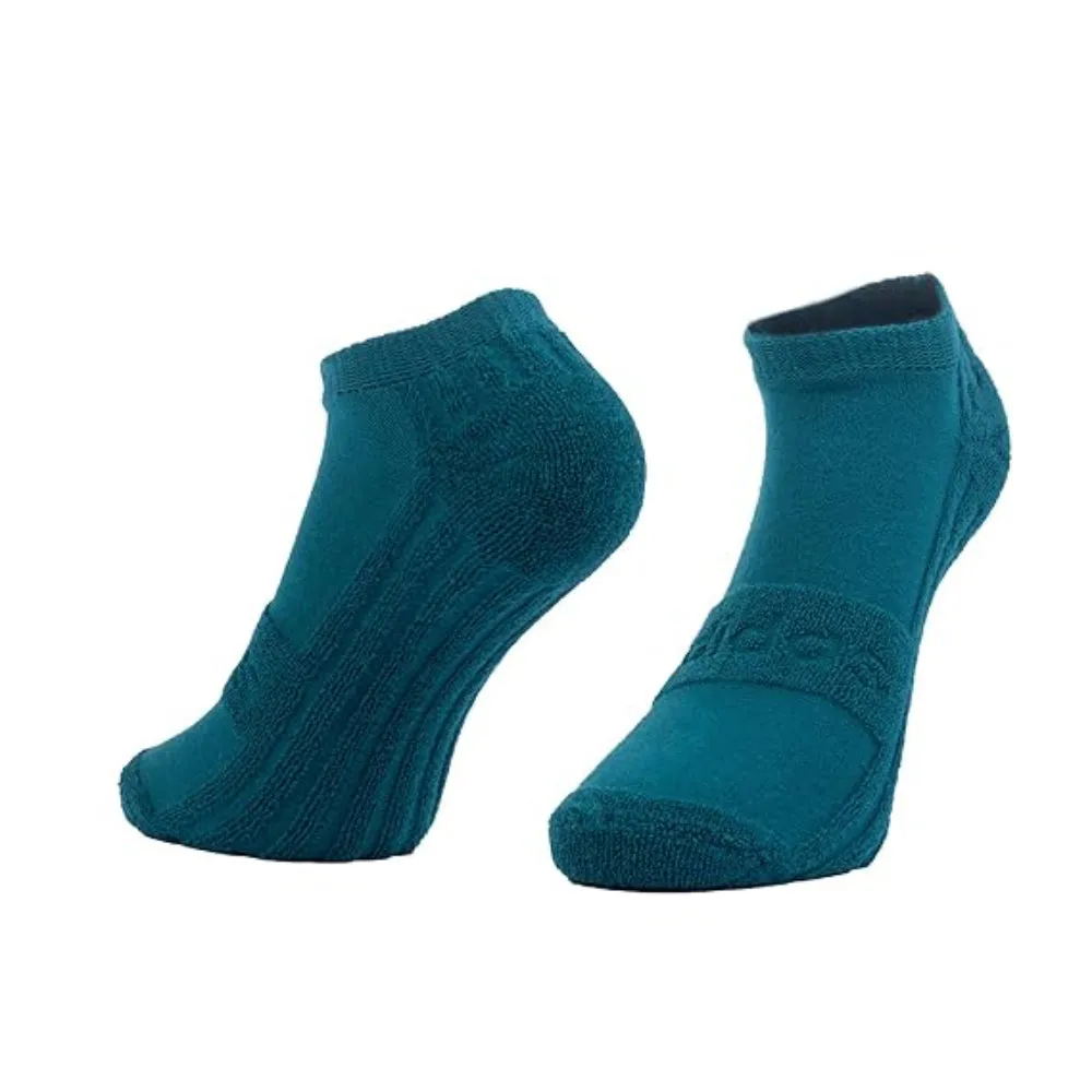 Adidas Men's Reverse Terry Low Cut Socks (Legacy Teal/Colligiate Navy/Anthra Melange)