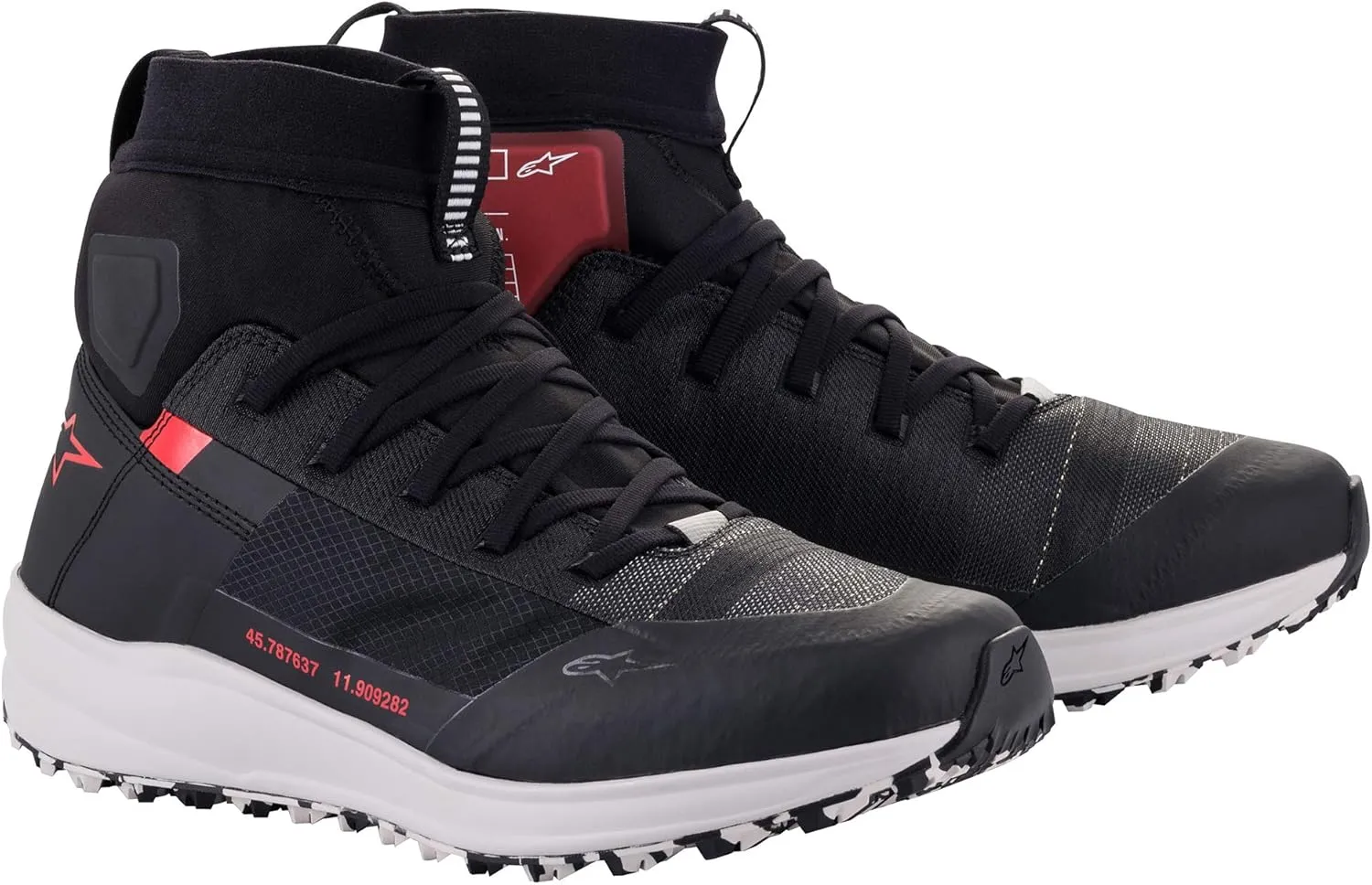 Alpinestars Speedforce Shoes (11) (BLACK/WHITE/RED)