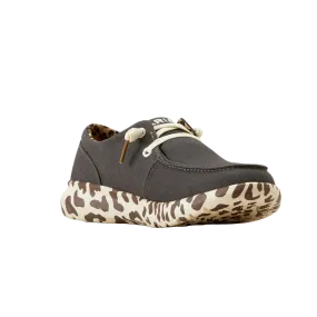 Ariat Ladies Hilo Charcoal Leopard Slip On Shoes 10050925