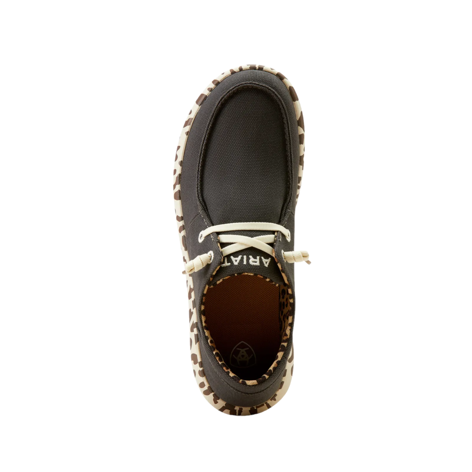 Ariat Ladies Hilo Charcoal Leopard Slip On Shoes 10050925