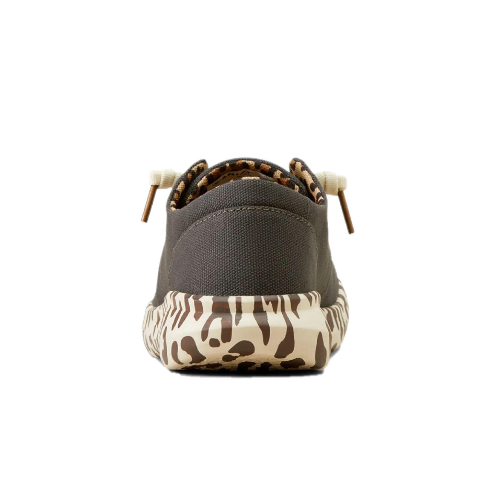 Ariat Ladies Hilo Charcoal Leopard Slip On Shoes 10050925