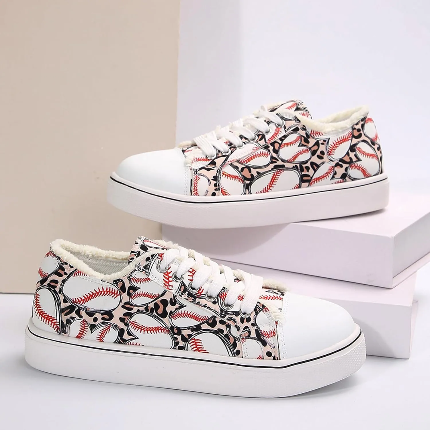 Baseball Shoes Women, Baseball Sneakers Women 2025 for Canvas Sneakers Trendy Casual Walking Shoes Outdoor Walking