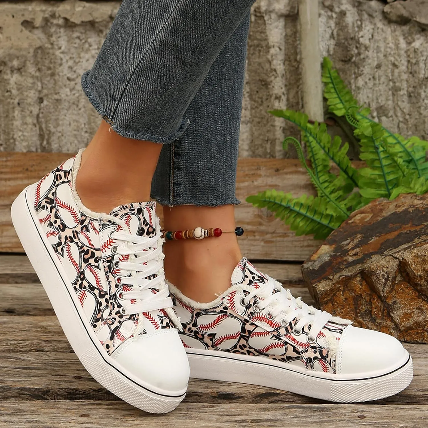 Baseball Shoes Women, Baseball Sneakers Women 2025 for Canvas Sneakers Trendy Casual Walking Shoes Outdoor Walking