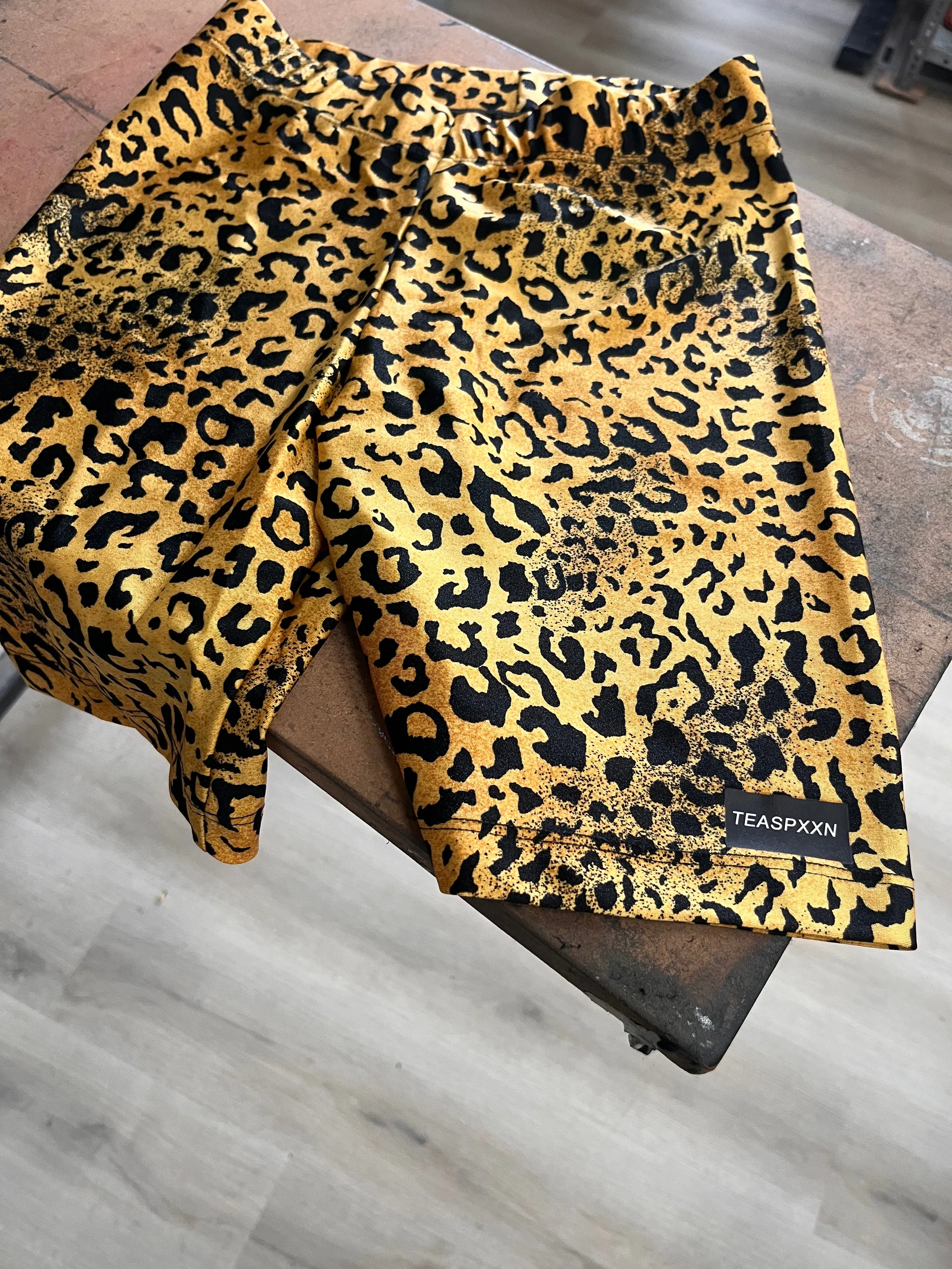 Biker short [ leopard ]  Nylon