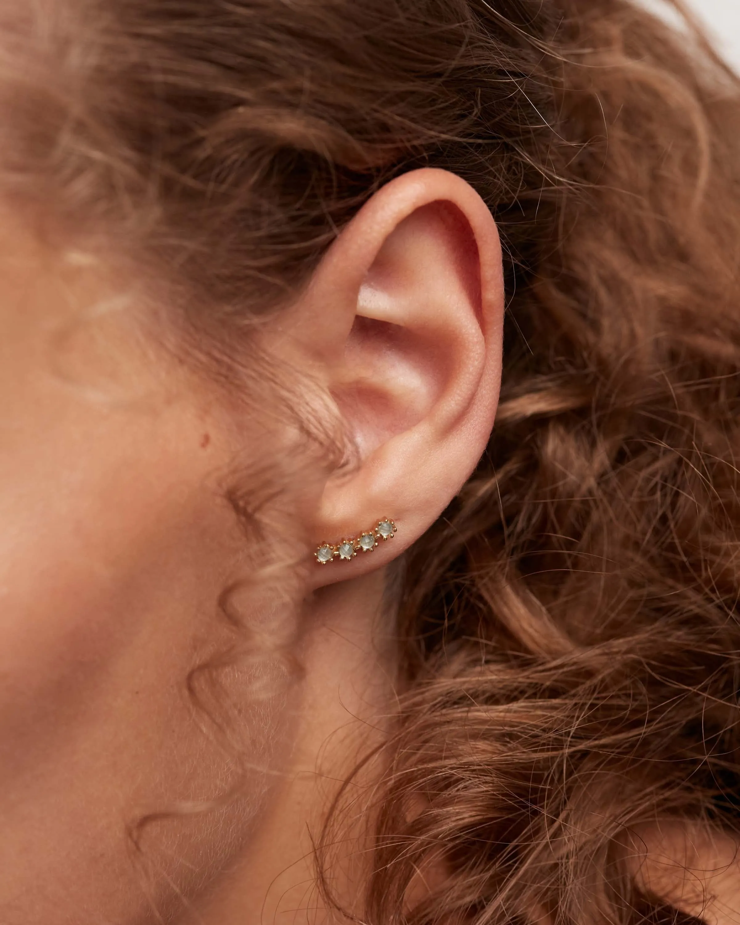 Blue Tide Climbing Earrings