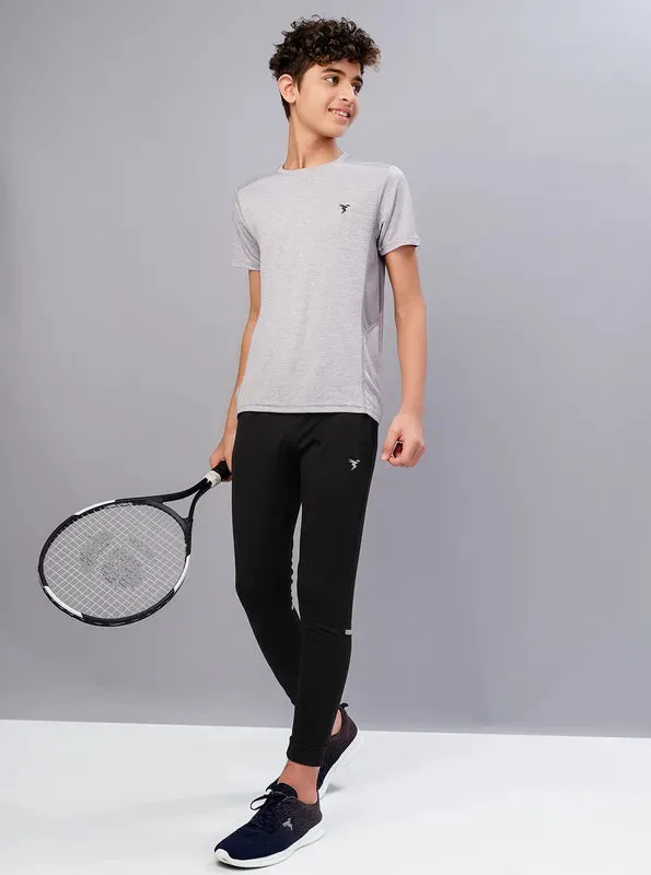 Boys Solid Slim Fit Joggers with TECHNO GUARD
