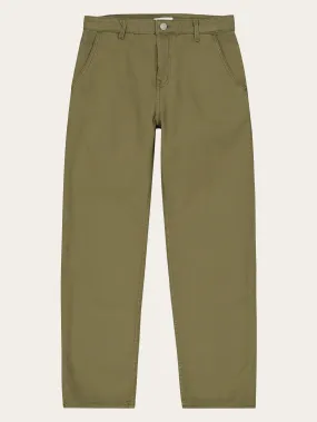 CALLA tapered canvas pant - Burned Olive