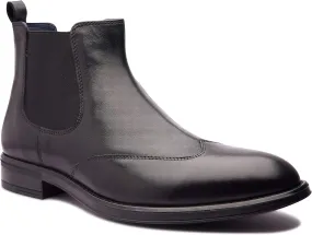 Charles | Genuine Leather Classic Chelsea Boots |Ankle Dress Boot | Formal Slip-on Boot | Rubber Sole