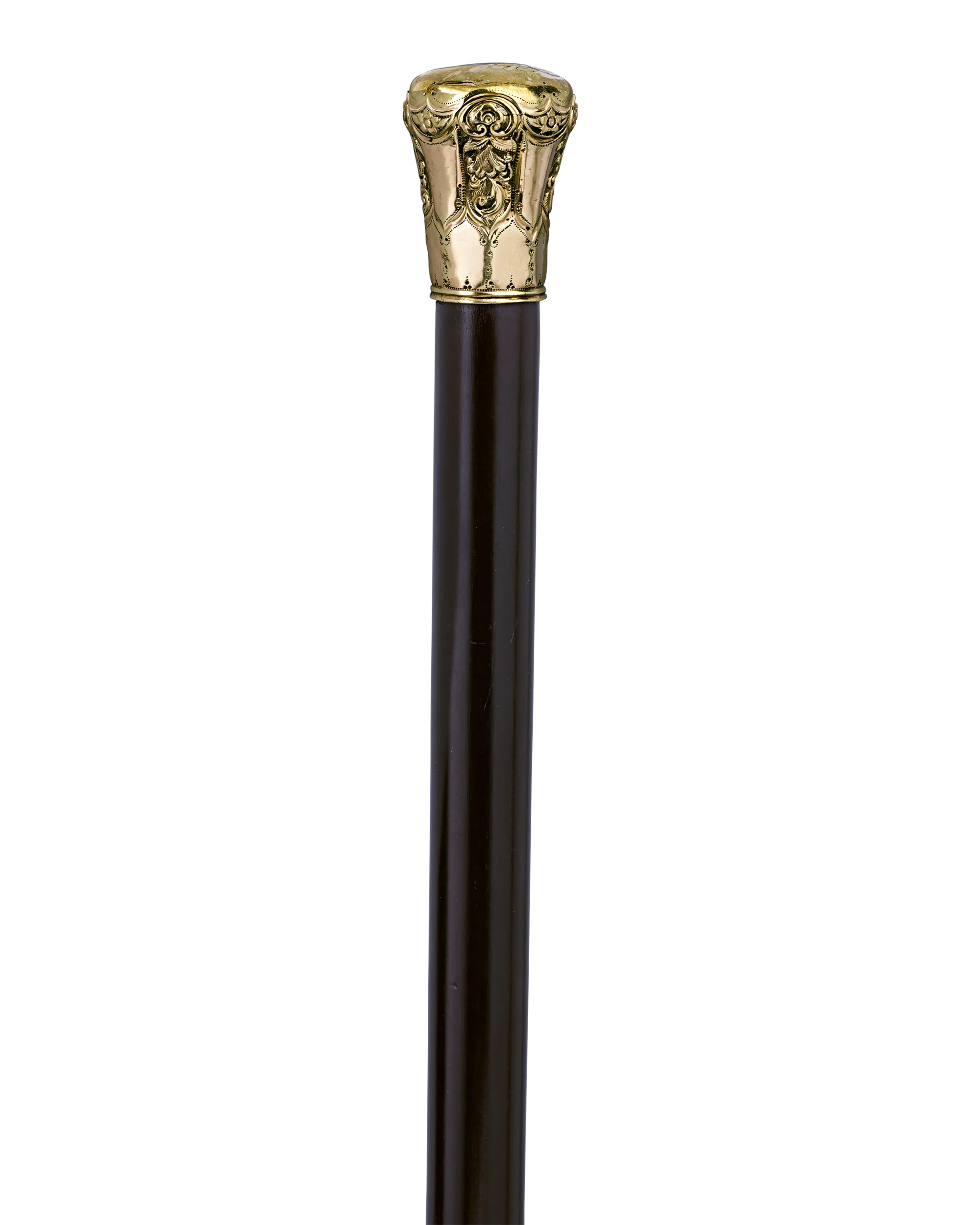 Chased Gold Knob Cane
