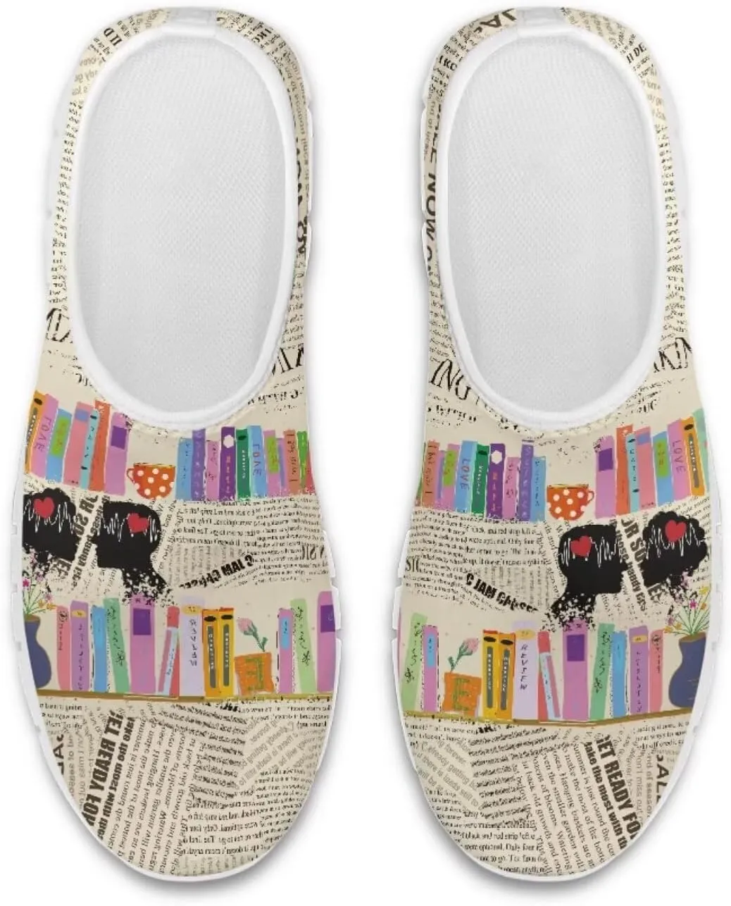 Coloranimal Flats for Women Slip On Shoes Fashion Travel Shoes Mesh Athletic Shoes with Anti Skid Sole Low Cut Walking Running Shoes