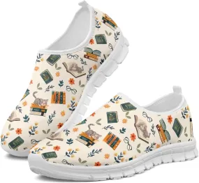 Coloranimal Flats for Women Slip On Shoes Fashion Travel Shoes Mesh Athletic Shoes with Anti Skid Sole Low Cut Walking Running Shoes