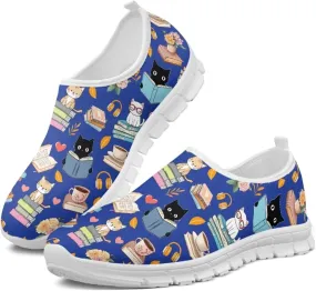 Coloranimal Flats for Women Slip On Shoes Fashion Travel Shoes Mesh Athletic Shoes with Anti Skid Sole Low Cut Walking Running Shoes