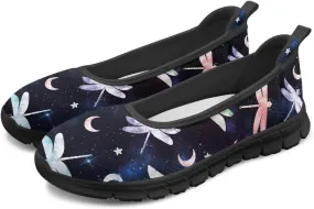 Coloranimal Loafers for Women Mesh Flats Womens Flats Walking Shoes Comfort Slip On Shoes Low Cut Lightweight Athletic Shoes