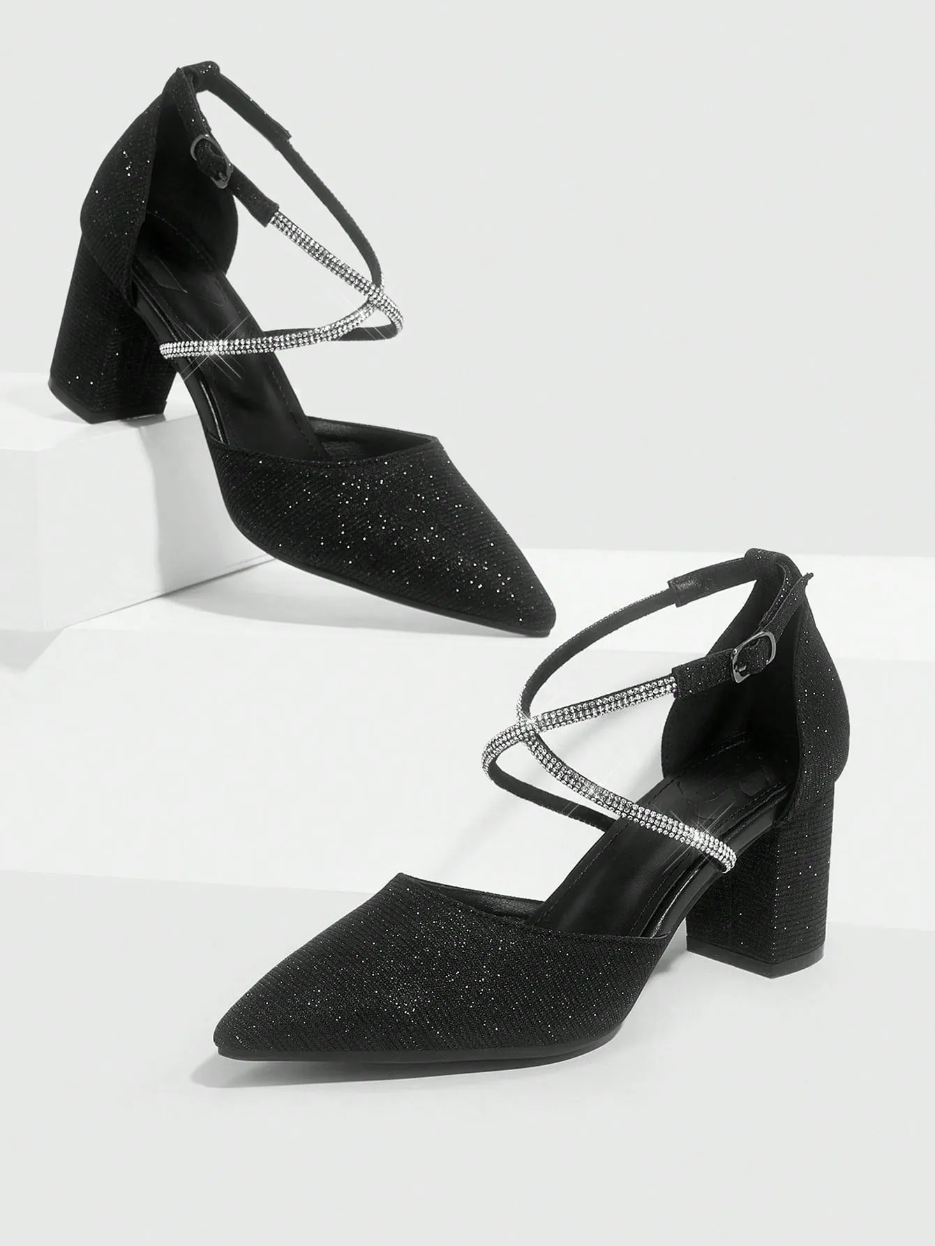 CUCCOO CHICEST Woman Shoes Fashion Point Toe Black Versatile High-Heeled Shoes For Spring And Summer Vacation Shoes Summer Sale Elegant Heels