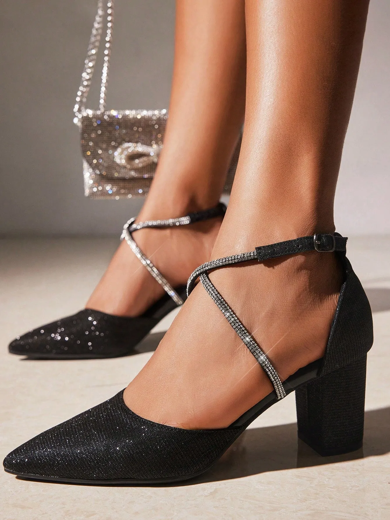 CUCCOO CHICEST Woman Shoes Fashion Point Toe Black Versatile High-Heeled Shoes For Spring And Summer Vacation Shoes Summer Sale Elegant Heels