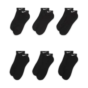 Everyday Cushioned Low Socks Dri-Fit (6 Pairs) Pack 'Black'