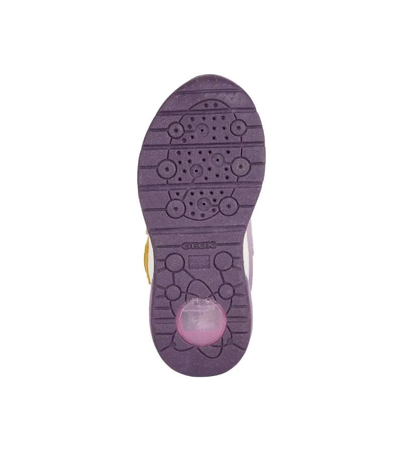 Geox Girls Disney Princess Light Up Trainer Wish Pink SpaceClub - J458VA
