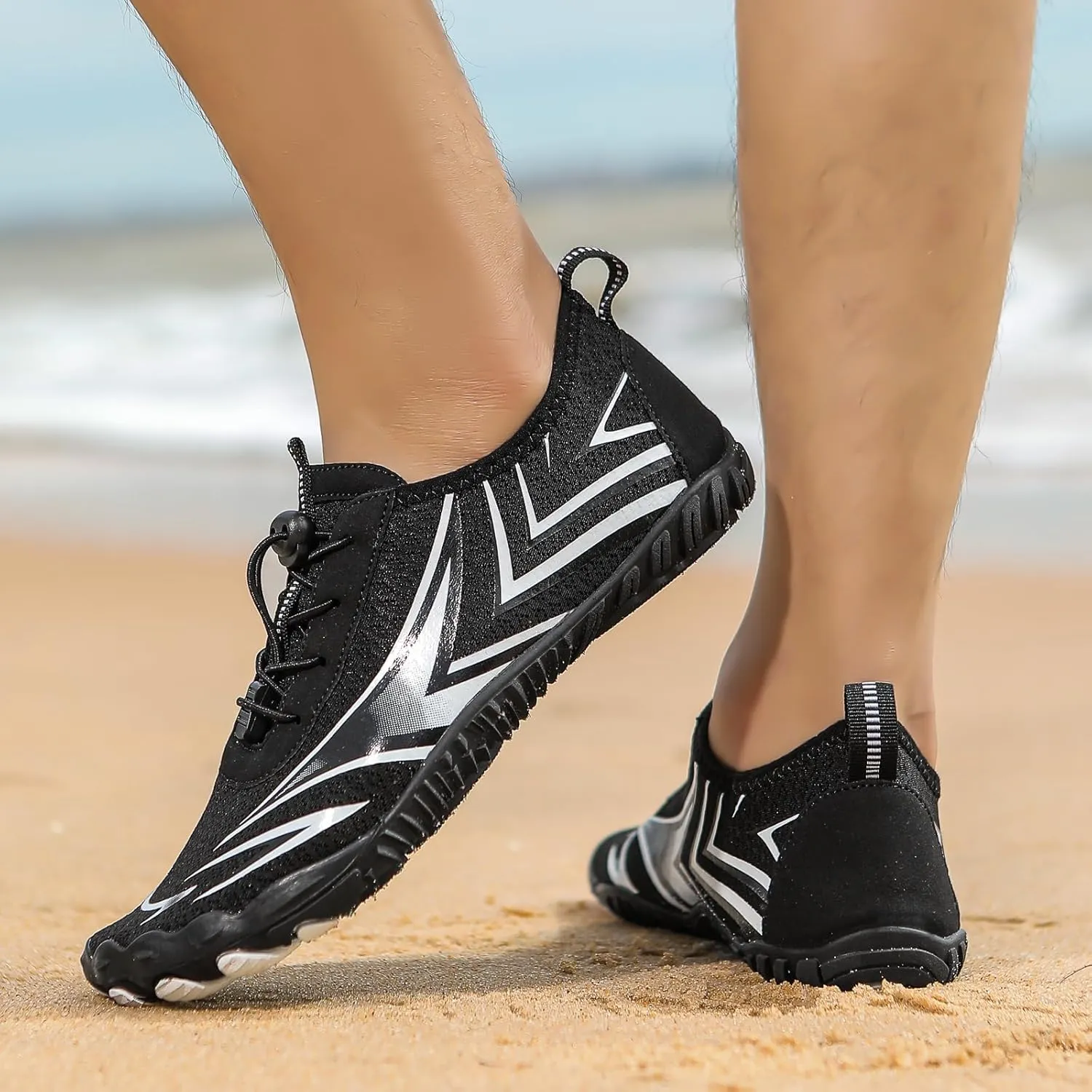 Grounding Shoes for Women Men Quick Dry Barefoot Footwear Unisex Non-Slip Wide Toe Box Footwear Fashion Lightweight Breathable Outdoor Sneakers Swim Pool Beach Hiking Shoes
