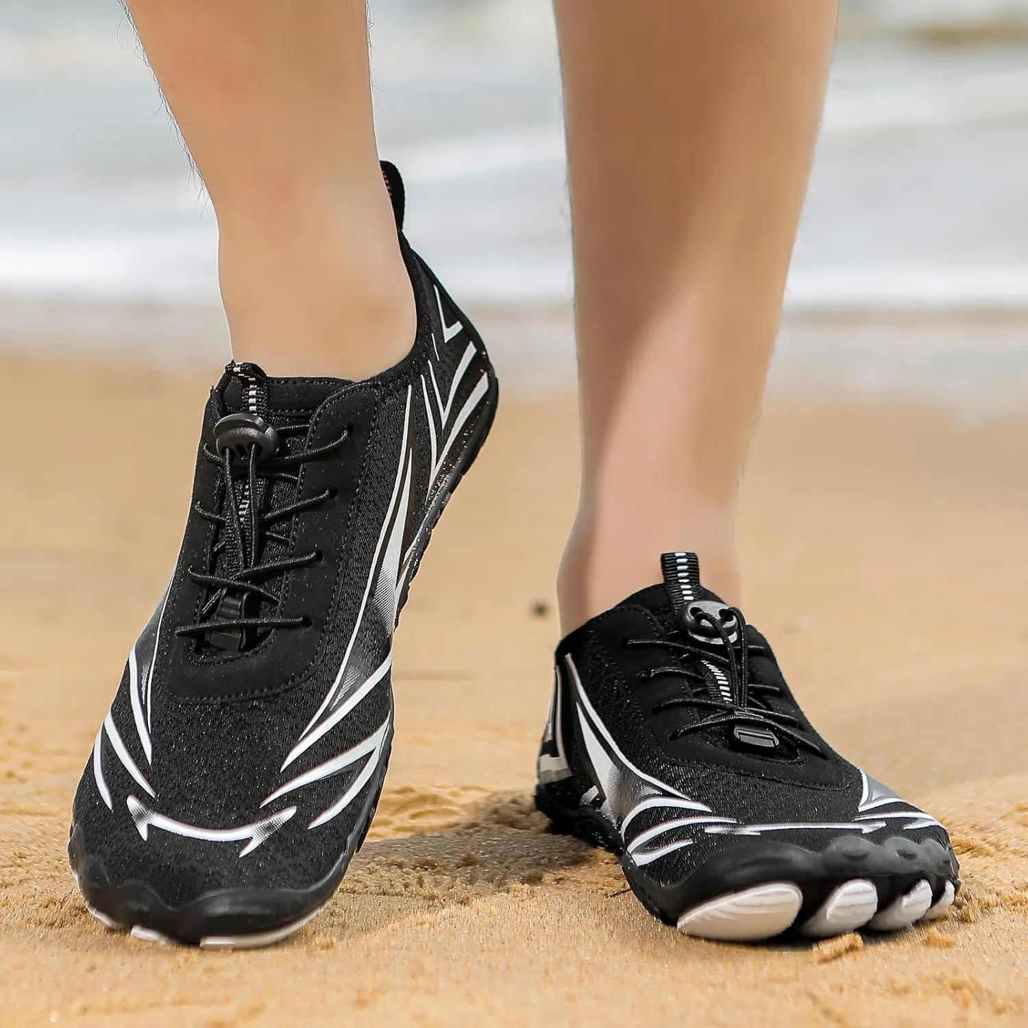 Grounding Shoes for Women Men Quick Dry Barefoot Footwear Unisex Non-Slip Wide Toe Box Footwear Fashion Lightweight Breathable Outdoor Sneakers Swim Pool Beach Hiking Shoes
