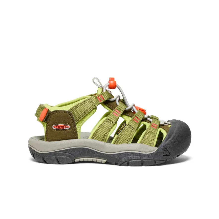 Keen Kids' (Sizes 8-13) Newport Boundless Children's Sandal - Dark Olive/Scarlet Ibis