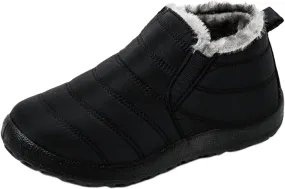 Ladmiple Winter Boots For Women Waterproof Snow Non Slip Warm Fur Lined Anti-Slip Ankle Booties Outdoor Walking Shoes