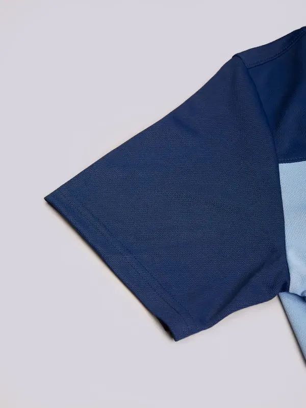 Men Colorblock Relax Fit Polo T-shirt with TECHNO COOL 