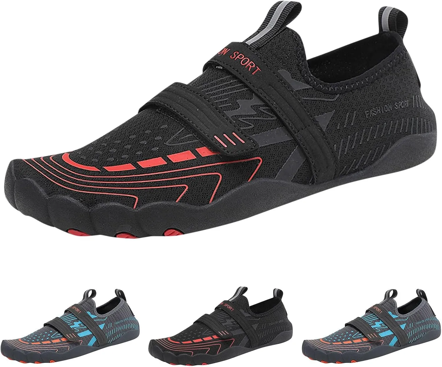 Mens Comfortable Non Slip Wading Shoes Quick Drying Water Sports Shoes Beach Barefoot Shoe for Surfing