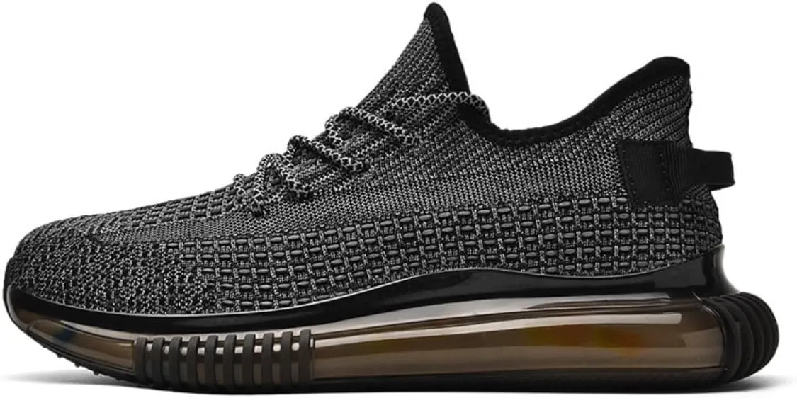Men's Running Shoes Colorblock Design Lightweight Breathable Non-Slip Casual Lace Up Air Cushion Walking Shoes Comfortable Cushioning Trail Running Shoes Men Fashion Sneakers Tennis Shoes