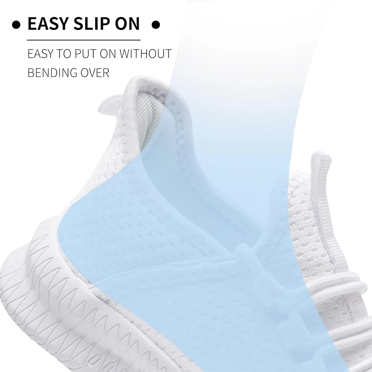 Mens Running Shoes Slip on Tennis Shoes Fashion Sneakers Lightweight Athletic Gym Workout Sneakers Non Slip Walking Sport for Men