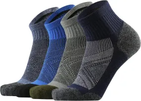 ONKE Merino Wool Low Cut Quarter Socks for Men Outdoor Trail Running Hiking Hiker All Season with Moisture Wicking Control