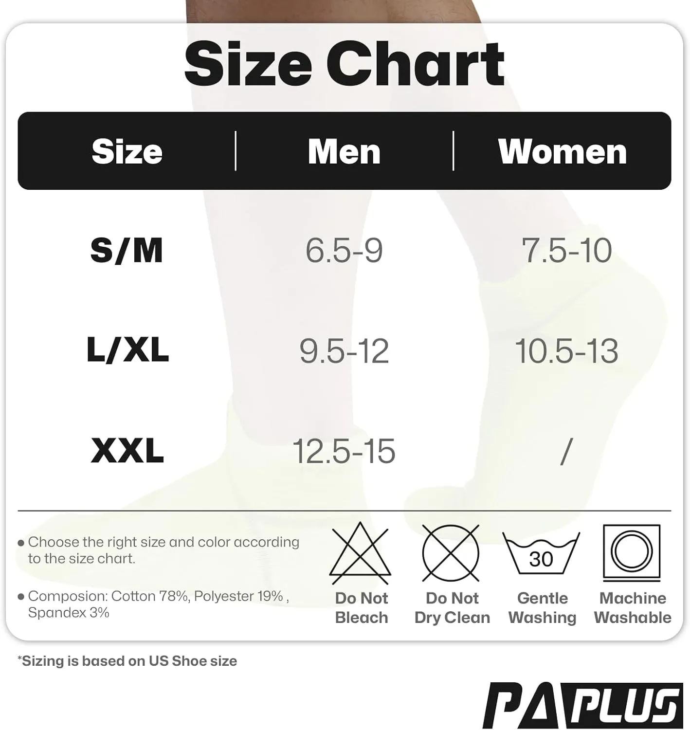 PAPLUS Running Athletic Ankle Socks-5 Pairs, Cushioned Low Cut Anti-Blister Sports Socks for Men Women, Hiking, Walking