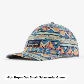 Patagonia High Hopes Geo Small: Salamander Green P-6 Label Trad Cap
