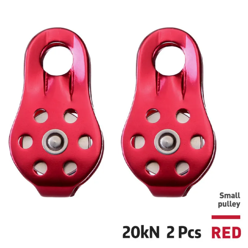 Rock Climbing Pulley Fixed Sideplate Single Sheave Pulley Outdoor Survival Tool