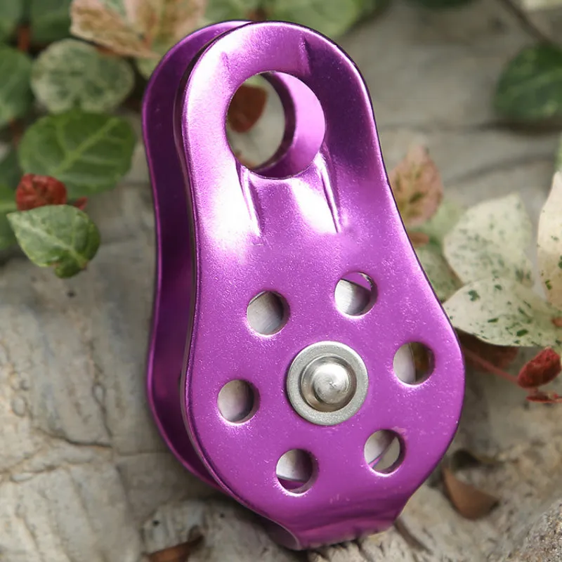Rock Climbing Pulley Fixed Sideplate Single Sheave Pulley Outdoor Survival Tool