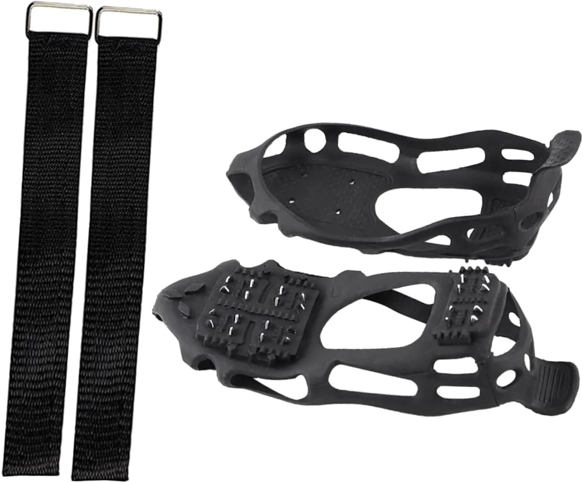 Shoes Ice Grippers Snowfield Shoe Cover 24 Teeth Anti-Slip Tep Material for Snow Boots