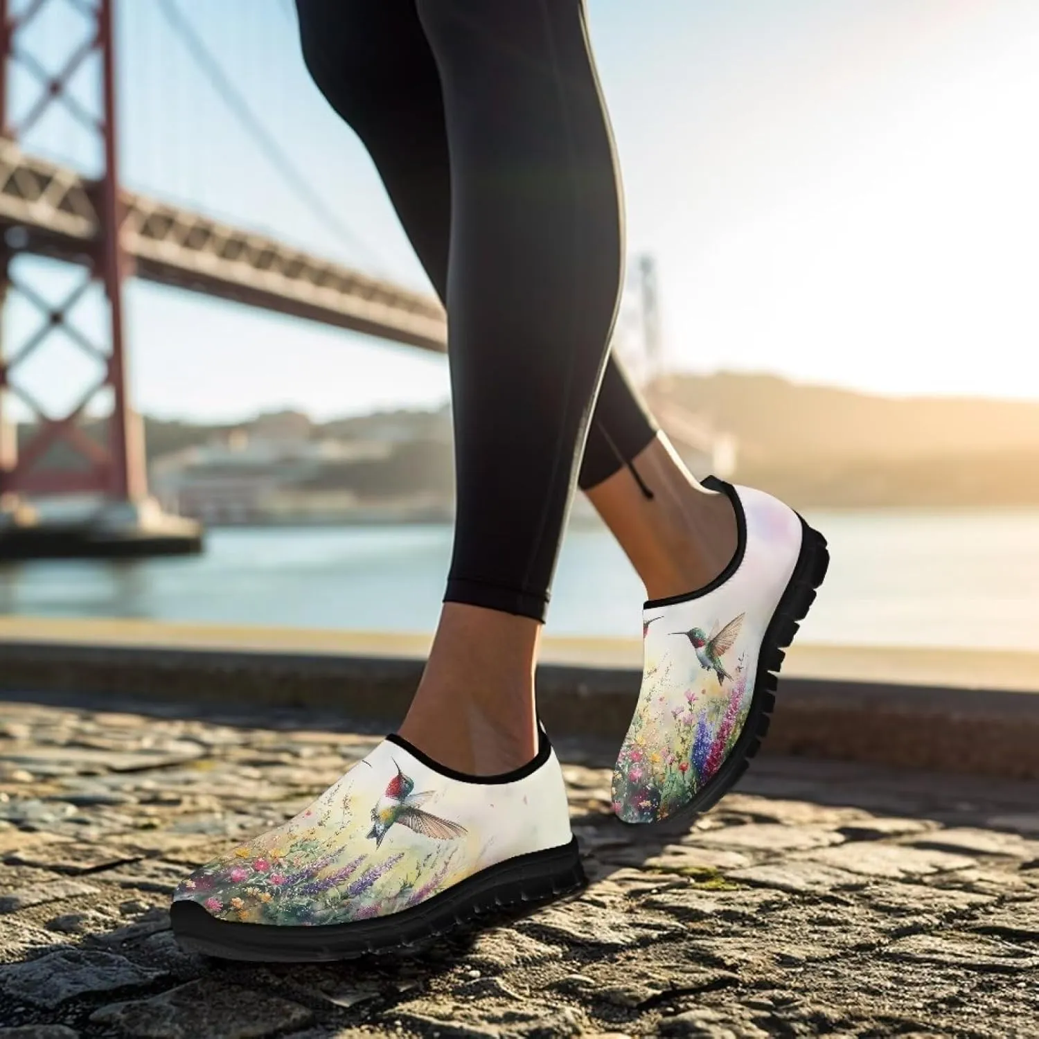 Slip On Casual Shoes for Women Comfort Breathable Sneakers Lightweight Walking Shoes Non Slip Sneakers Soft Low Cut Loafers Outdoor Hiking Travel Shoes Size 5.5-11.5