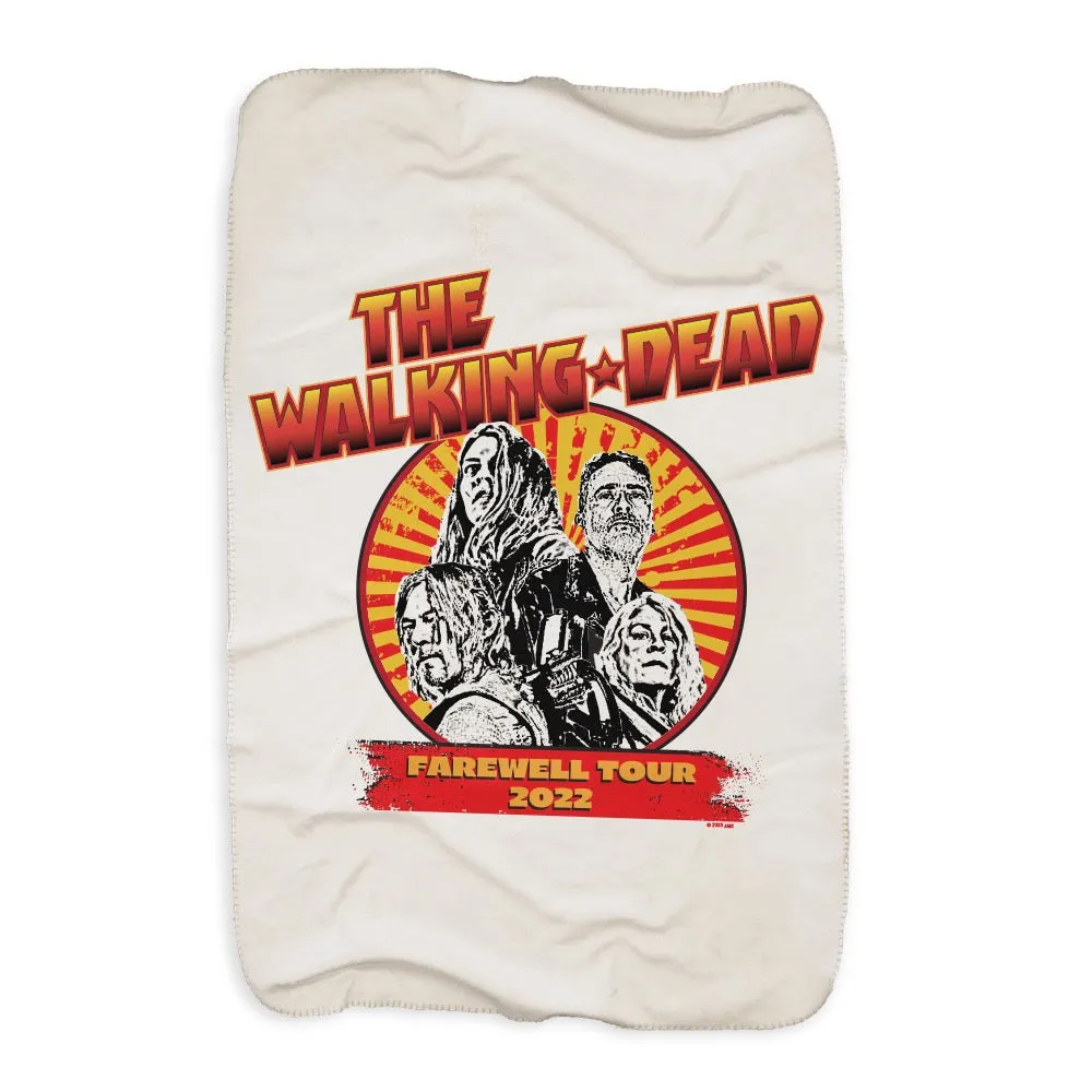 The Walking Dead Farewell Tour Band Sherpa Blanket