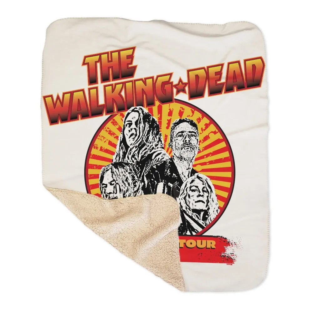 The Walking Dead Farewell Tour Band Sherpa Blanket