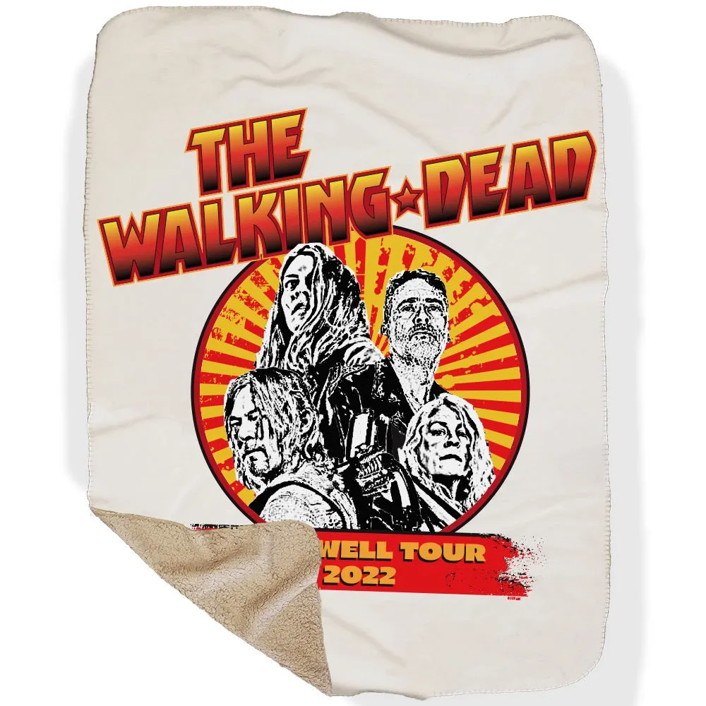 The Walking Dead Farewell Tour Band Sherpa Blanket