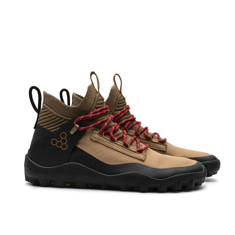 Vivobarefoot Womens JJF Magna Lite Water Resistant Superior Grip Bone Brown Shoes