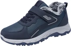 Winter Booties Warm Snow Boots Weather Comfortable And Mid Calf Sneaker aterproof Plush Lined Walking Sneaker